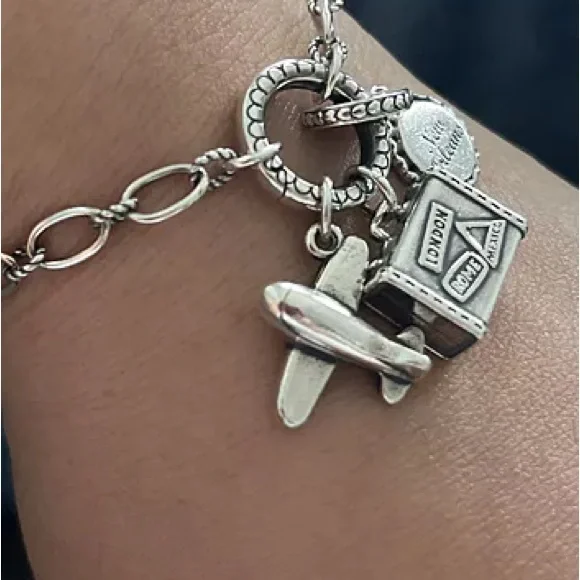 James Avery Sterling Silver Airliner Charm - Picture 1 of 4